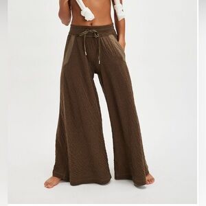 Free People Wait A Minute Pants Army Combo Size Large